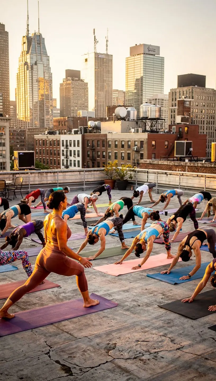 Food festival bustling with attendees and local vendors.